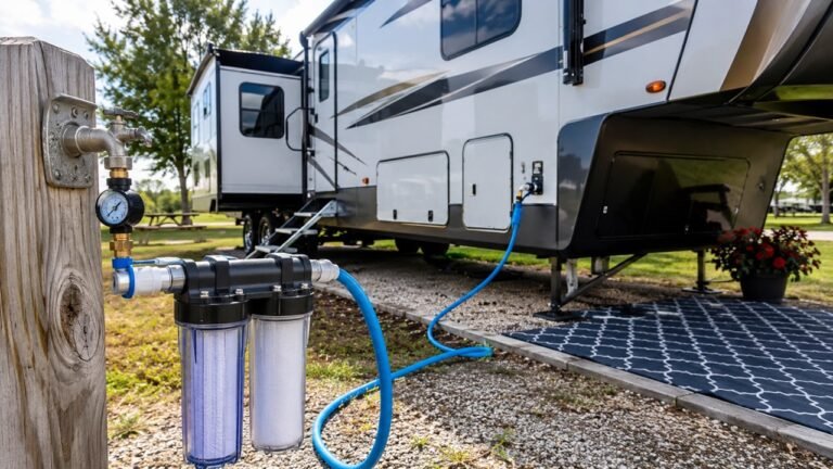 What Does an RV Water Filter Remove